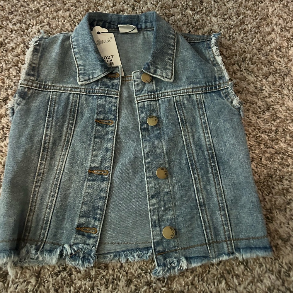 Denim Sleeveless Vest